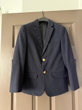 Boys Navy Blazer with Gold Buttons